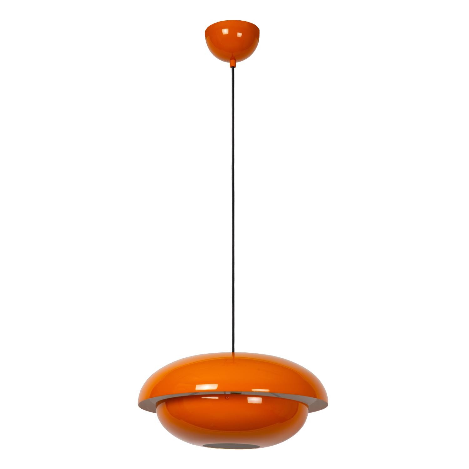 Lucide YOUNES - Hanglamp - Ø 40 cm - 1xE27 - Oranje | Essential - Afbeelding 2