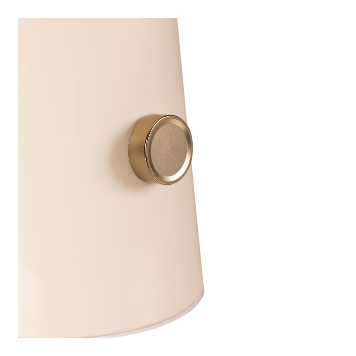 Lucide BARONE - Tafellamp - Ø 38 cm - 1xE27 - Beige | Vibes - Afbeelding 3