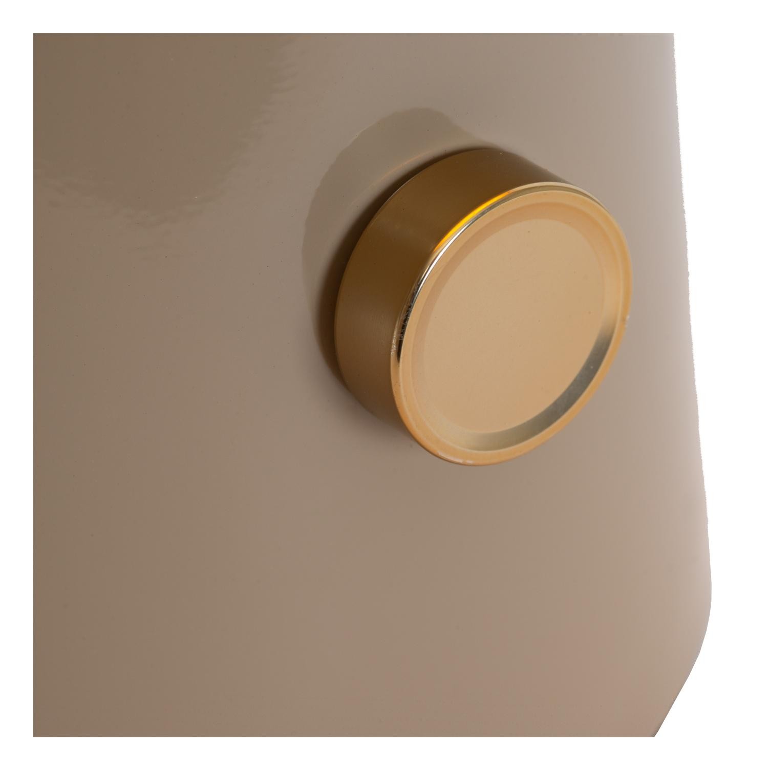 Lucide BARONE - Tafellamp - Ø 38 cm - 1xE27 - Taupe | Vibes - Afbeelding 7