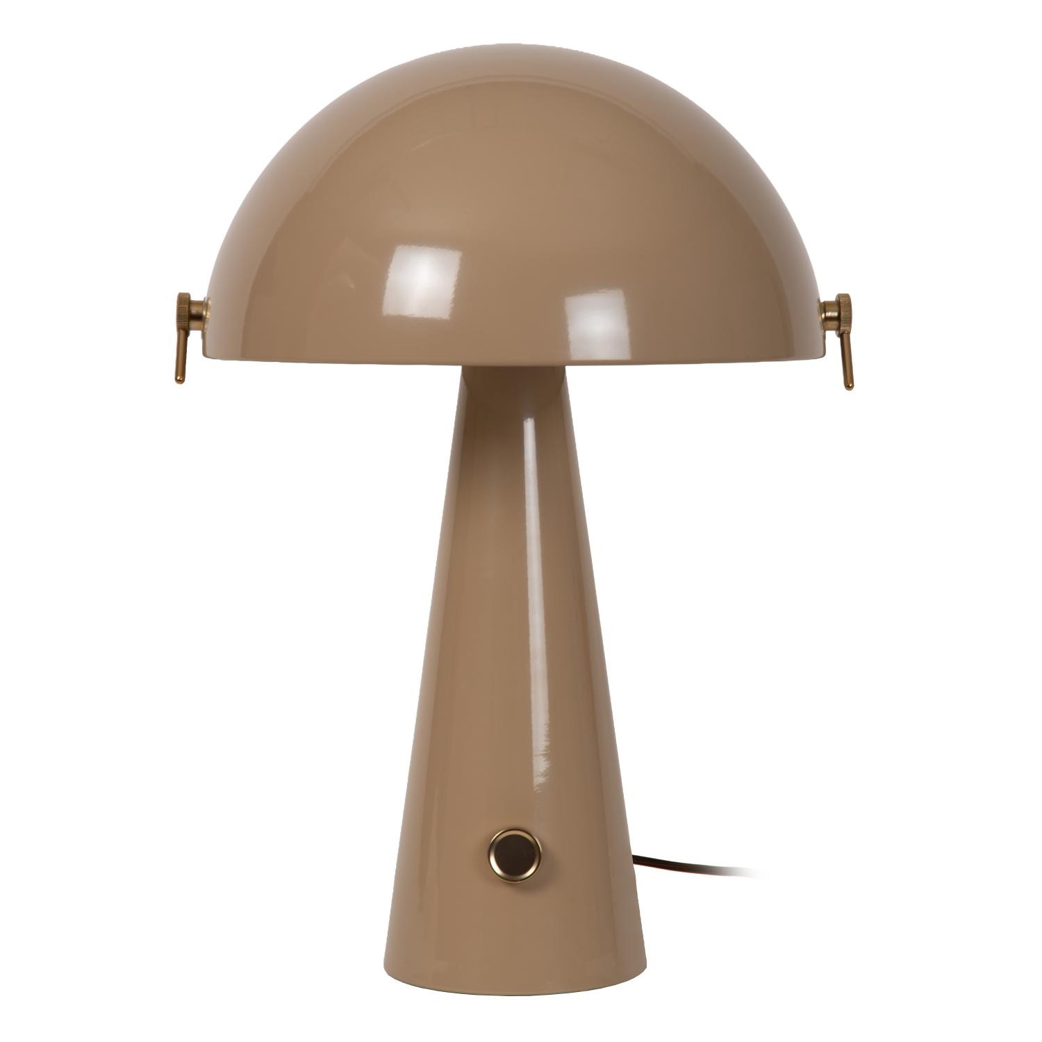 Lucide BARONE - Tafellamp - Ø 38 cm - 1xE27 - Taupe | Vibes - Afbeelding 2
