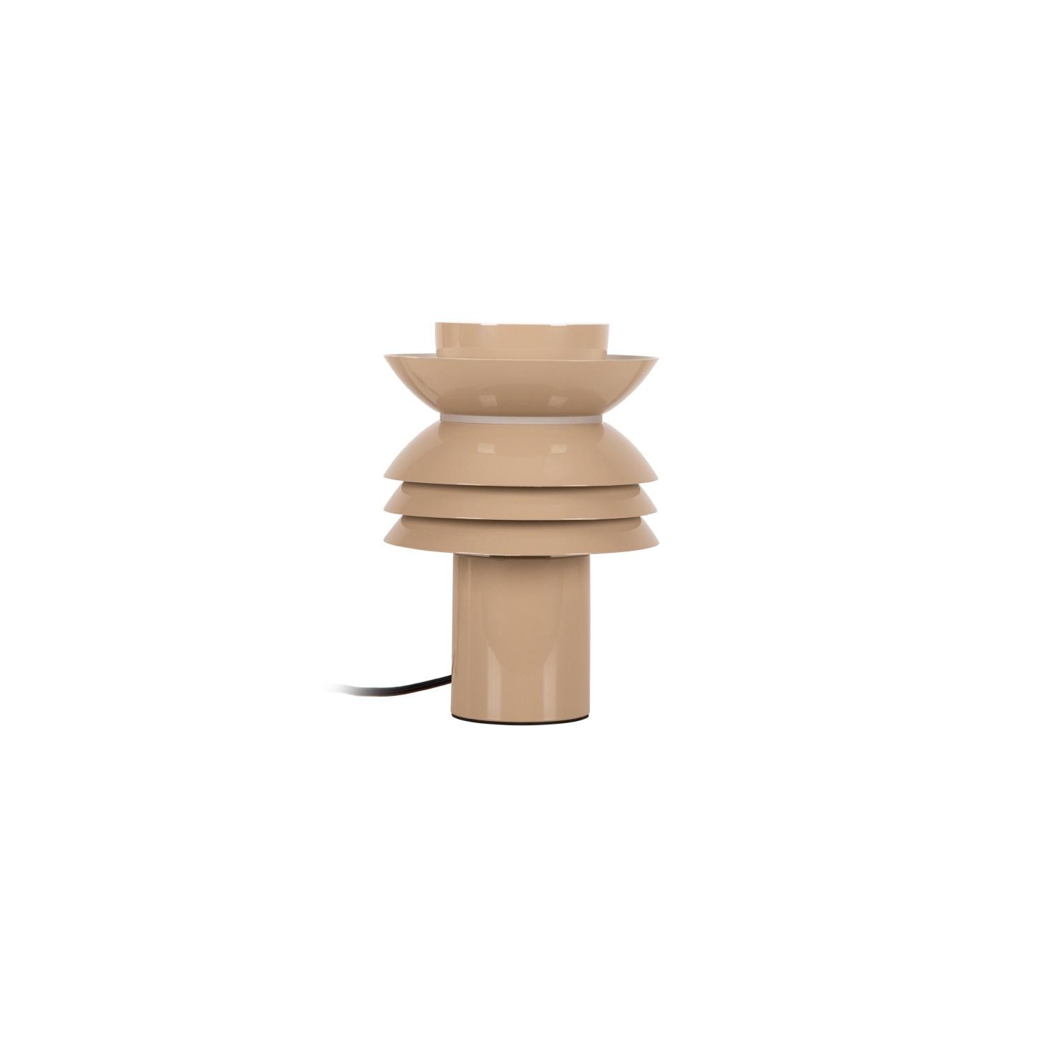 Lucide YINDRA - Tafellamp - Ø 17,5 cm - 1xE27 - Taupe | Vibes - Afbeelding 2