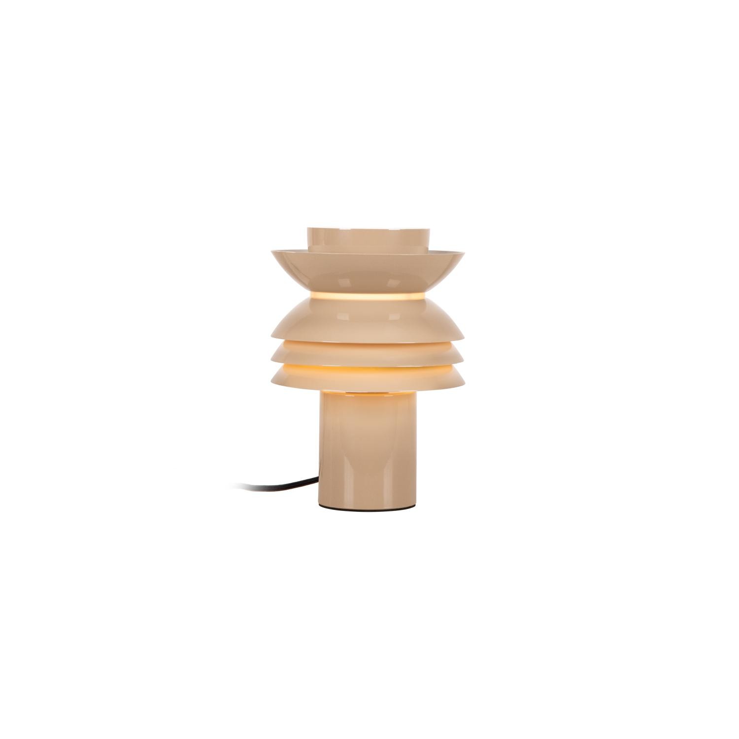 Lucide YINDRA - Tafellamp - Ø 17,5 cm - 1xE27 - Taupe | Vibes