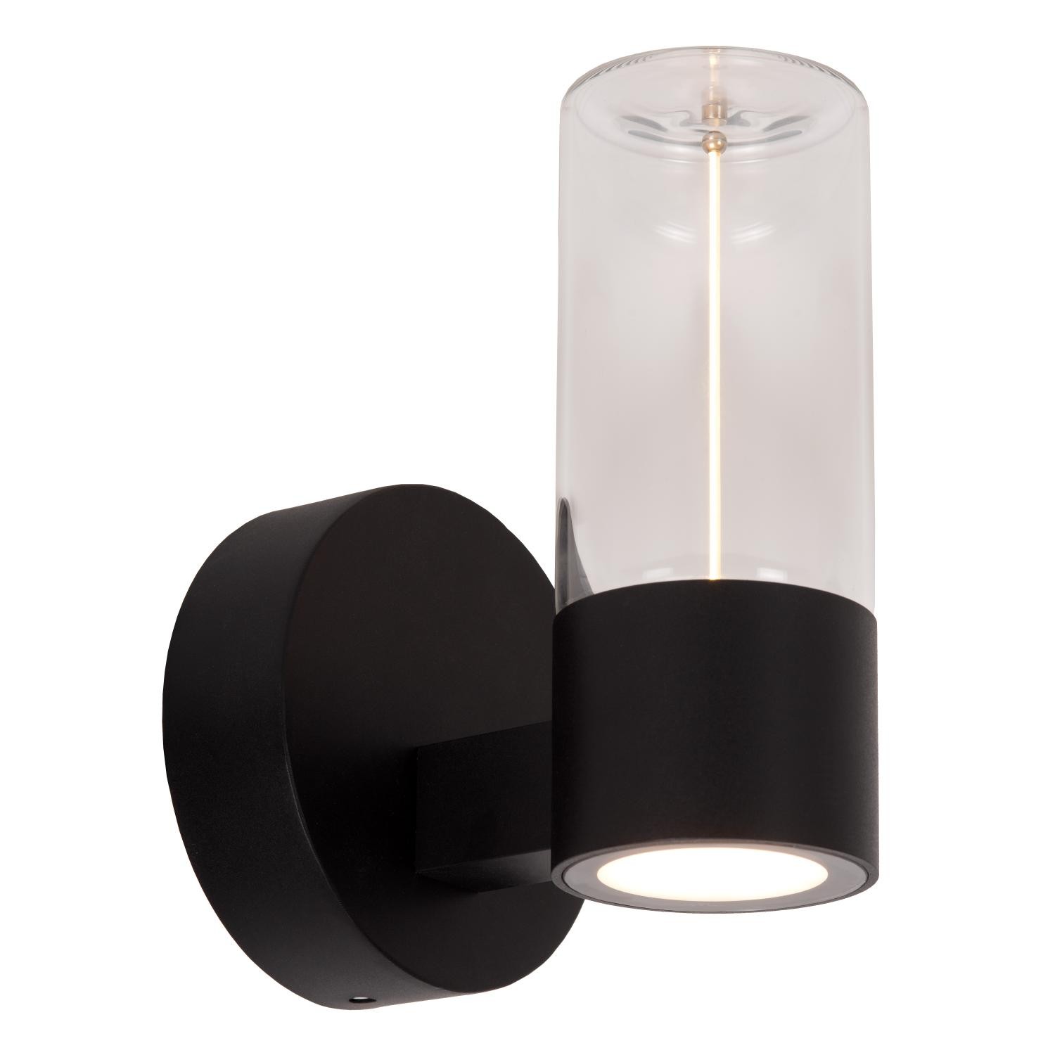 Lucide FILANI - Wandlamp Binnen/Buiten - LED - 1x6,5W 2700K - IP54 - Zwart | Essential - Afbeelding 3