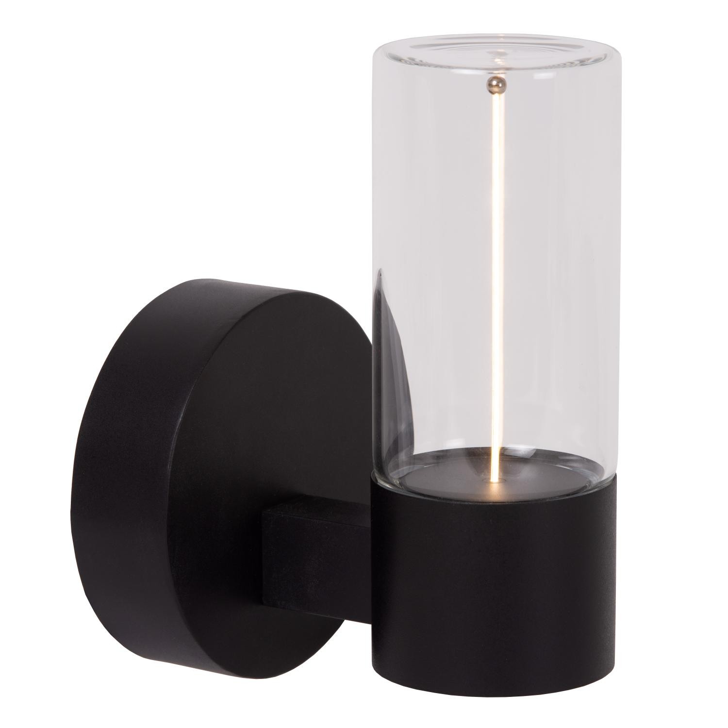 Lucide FILANI - Wandlamp Binnen/Buiten - LED - 1x6,5W 2700K - IP54 - Zwart | Essential