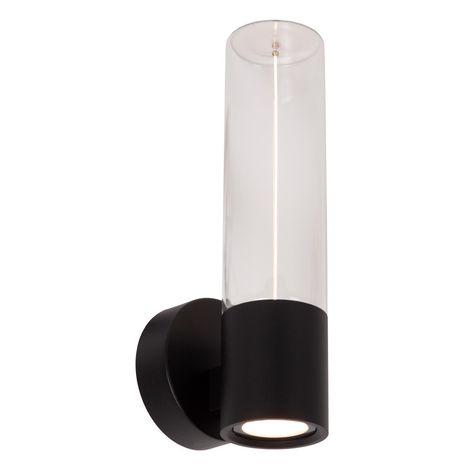 Lucide FILANI - Wandlamp Binnen/Buiten - LED - 1x8W 2700K - IP54 - Zwart | Essential - Afbeelding 3