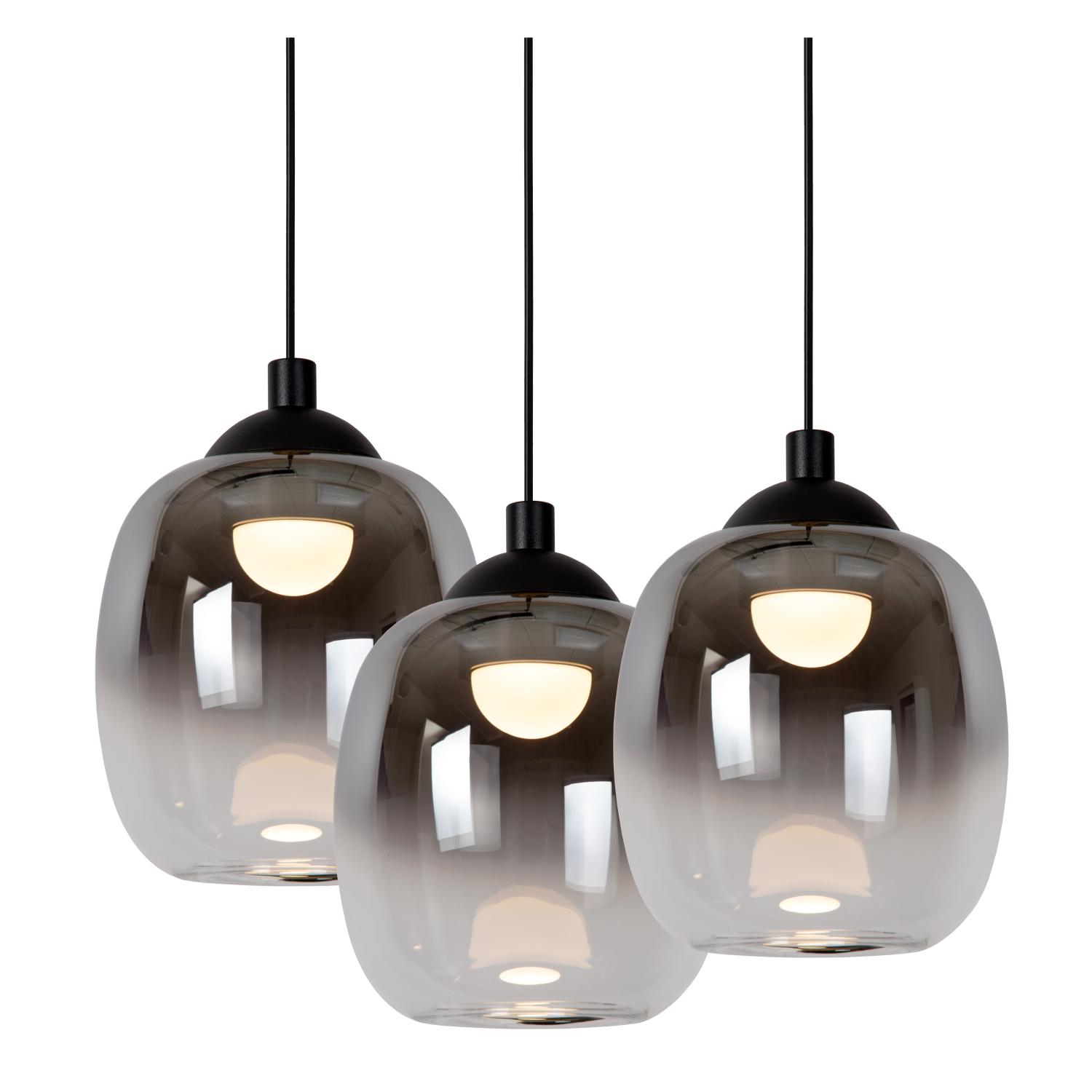 Lucide TAMINO - Hanglamp - LED Dimb. - 5x5,6W 3000K - Zwart - Afbeelding 5