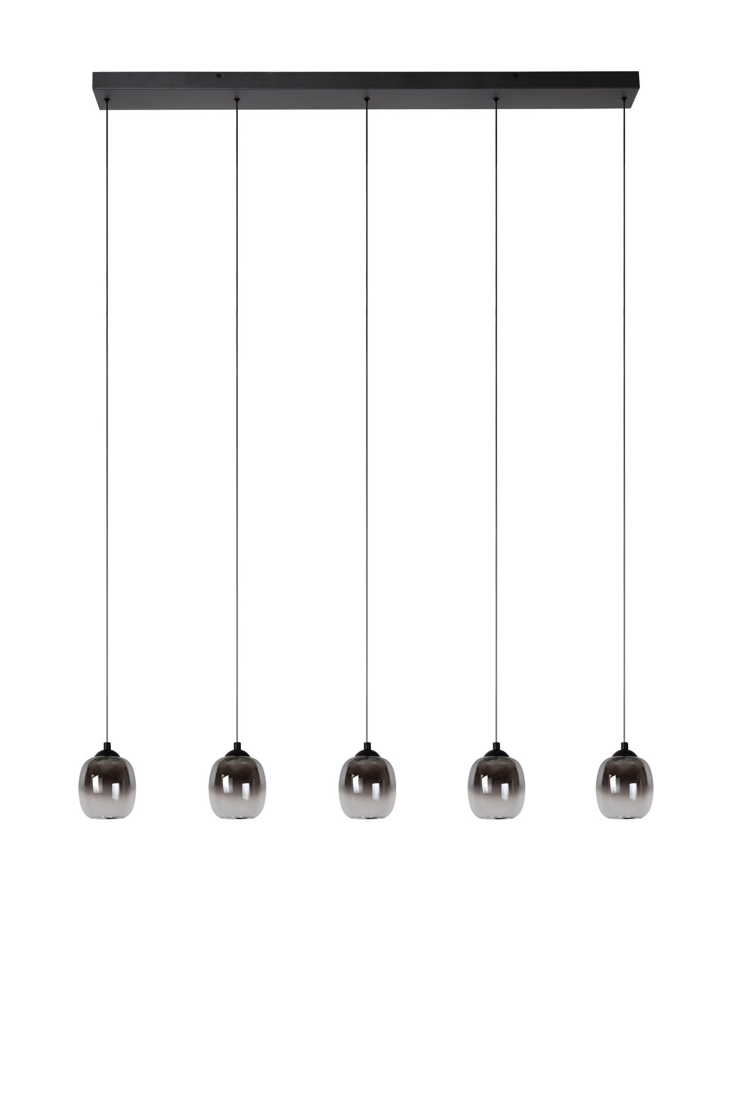 Lucide TAMINO - Hanglamp - LED Dimb. - 5x5,6W 3000K - Zwart - Afbeelding 2