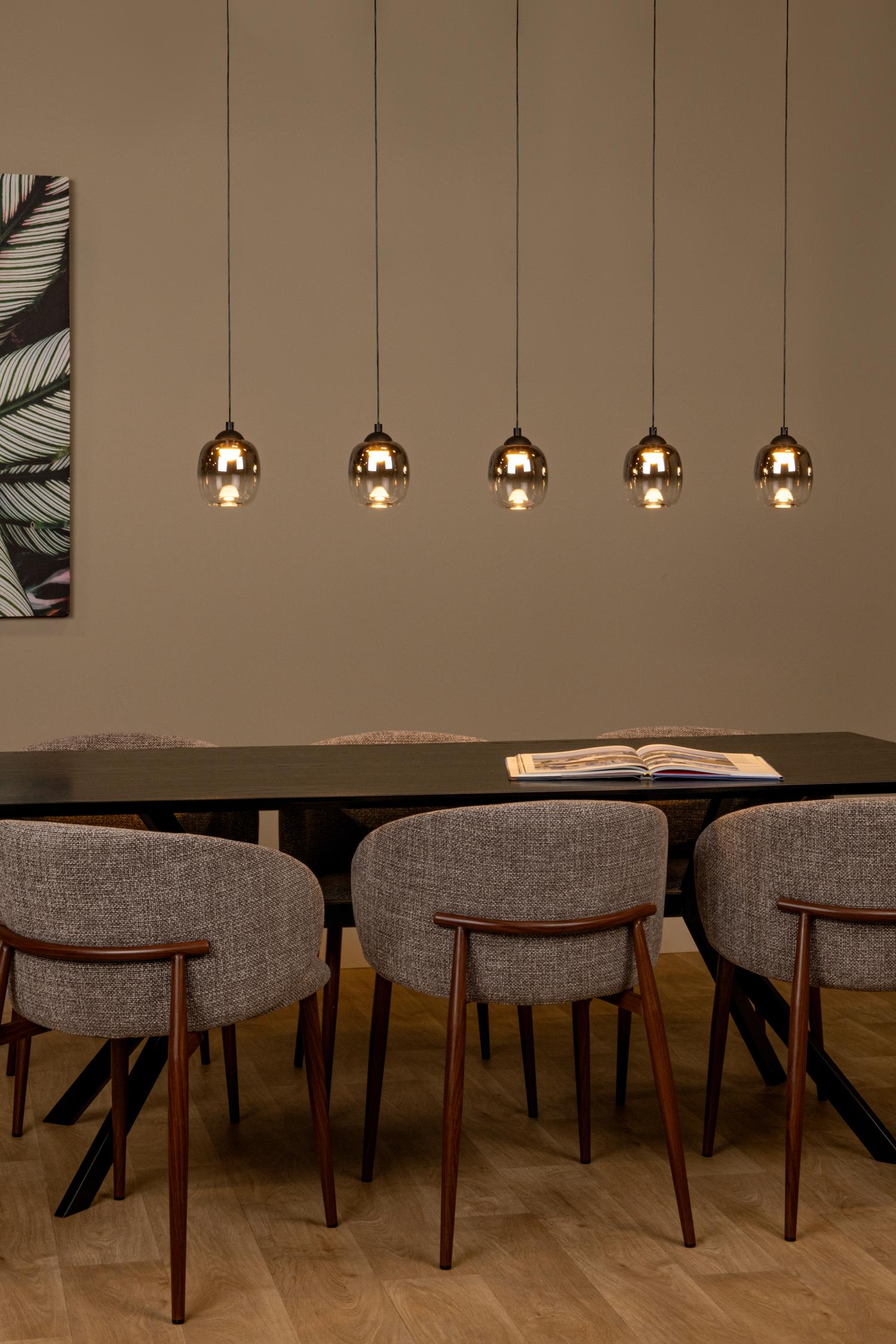 Lucide TAMINO - Hanglamp - LED Dimb. - 5x5,6W 3000K - Zwart - Afbeelding 4