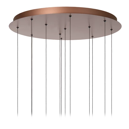 Lucide JASMINE - Hanglamp - Ø 75 cm - LED Dimb. - CCT - 12x4,5W 2200K/3300K - Geschikt voor vide en hoge plafonds - Koper - Afbeelding 3