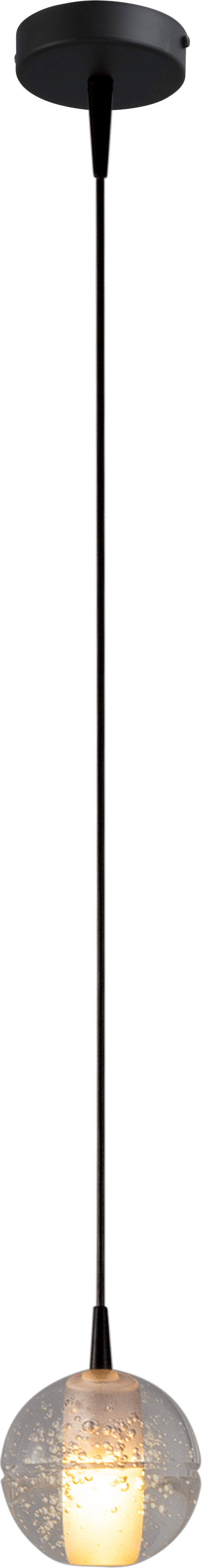 HL Bubbles 1-lichts zwart, kap zwart Ø10,8cm DTW