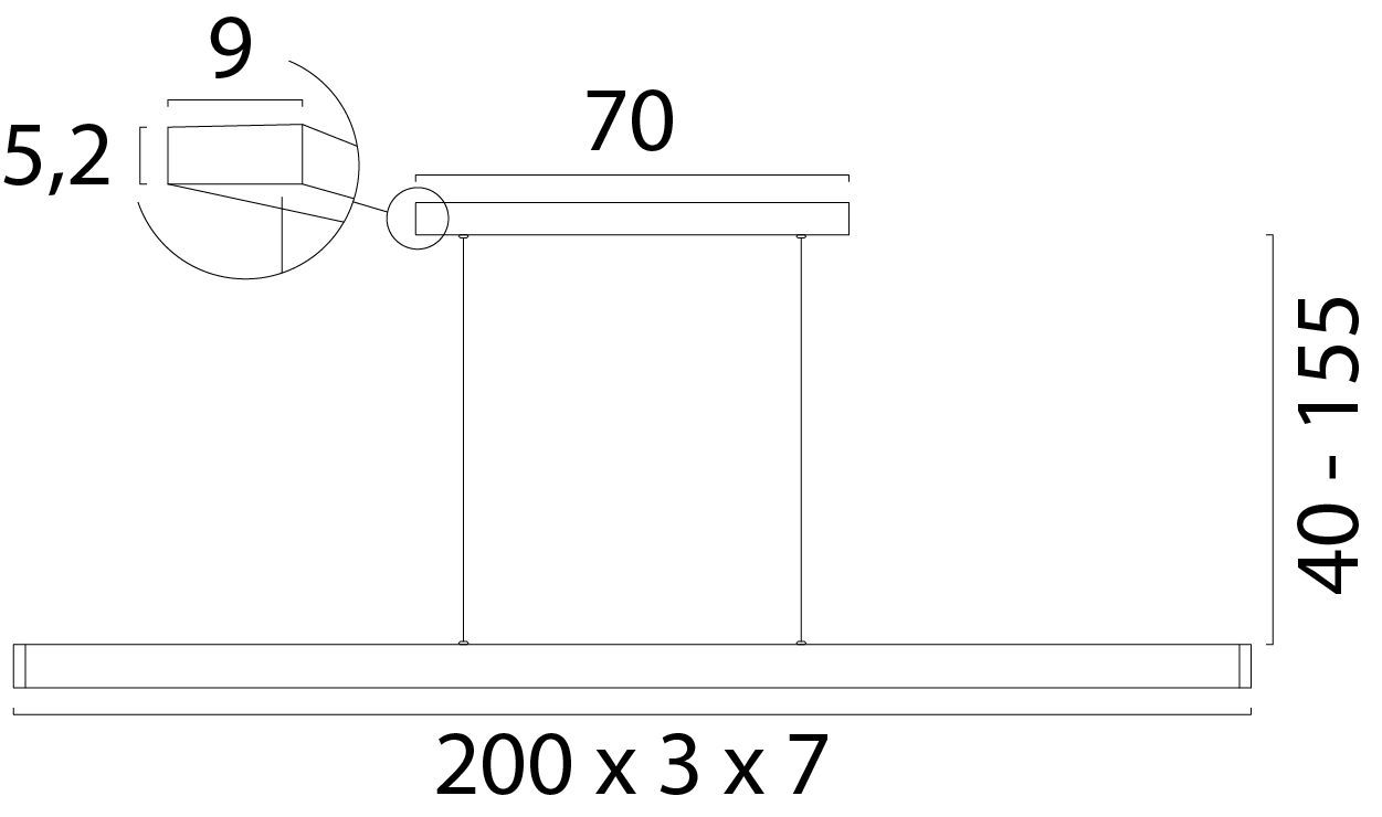 HL Atina beige terra breedte 200x3x7cm instelbaar wit