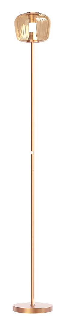 Vloerlamp Rosa Amber 175 cm – Rosé-Goud, Dim to Warm