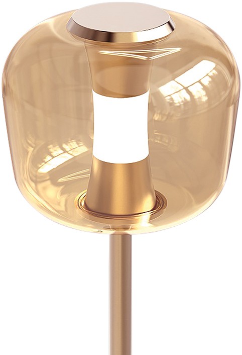 Tafellamp Rosa Amber 55 cm – Rosé-Goud, Dim to Warm - Afbeelding 4