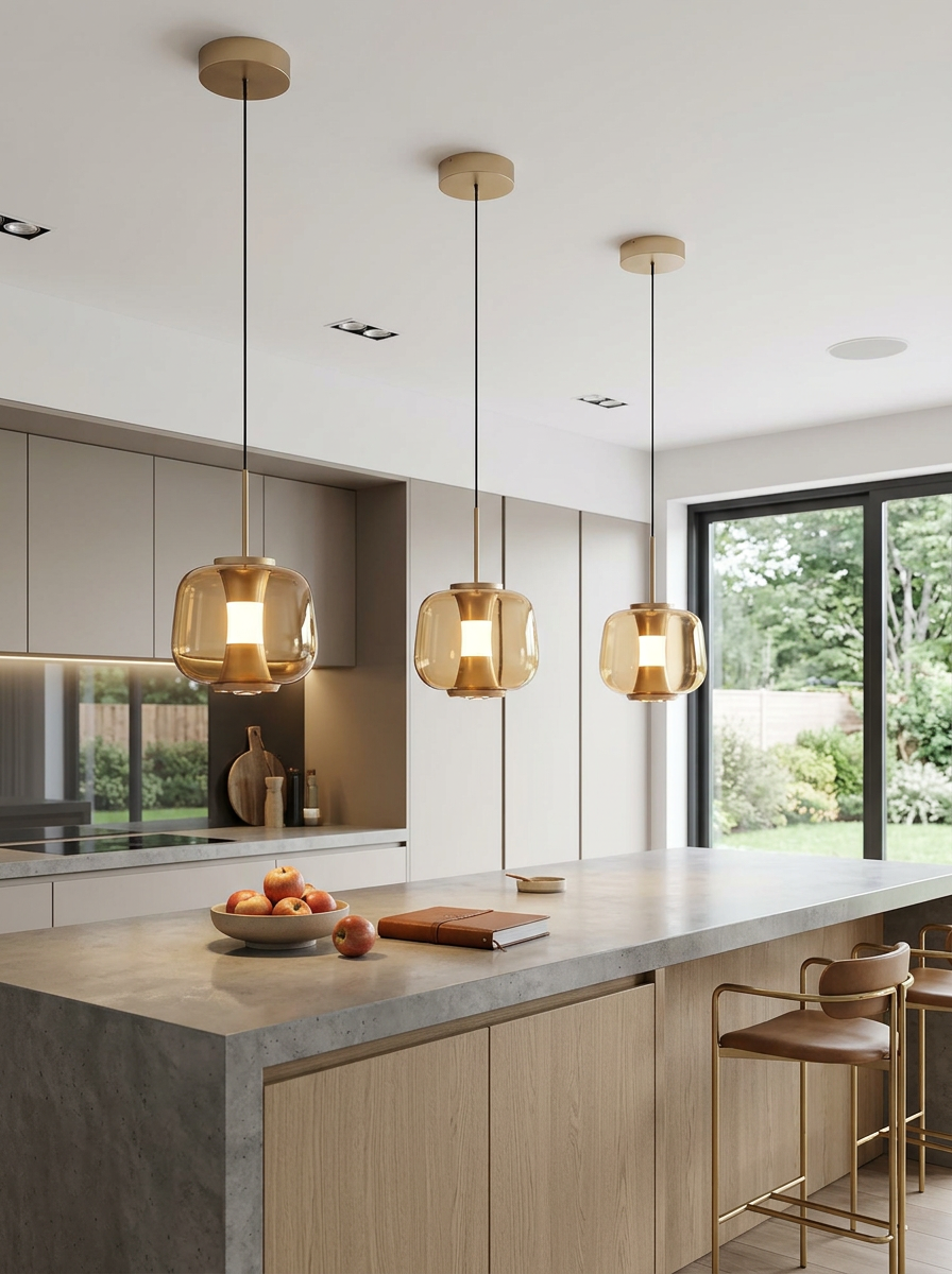 Hanglamp Rosa Amber Ø 21 cm – Rosé-Goud - Afbeelding 2