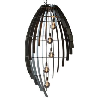 Hanglamp Omegna 130 x 550 cm zwart
