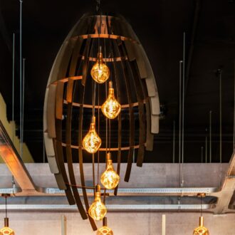 Hanglamp Omegna 90 x 380 cm platinum