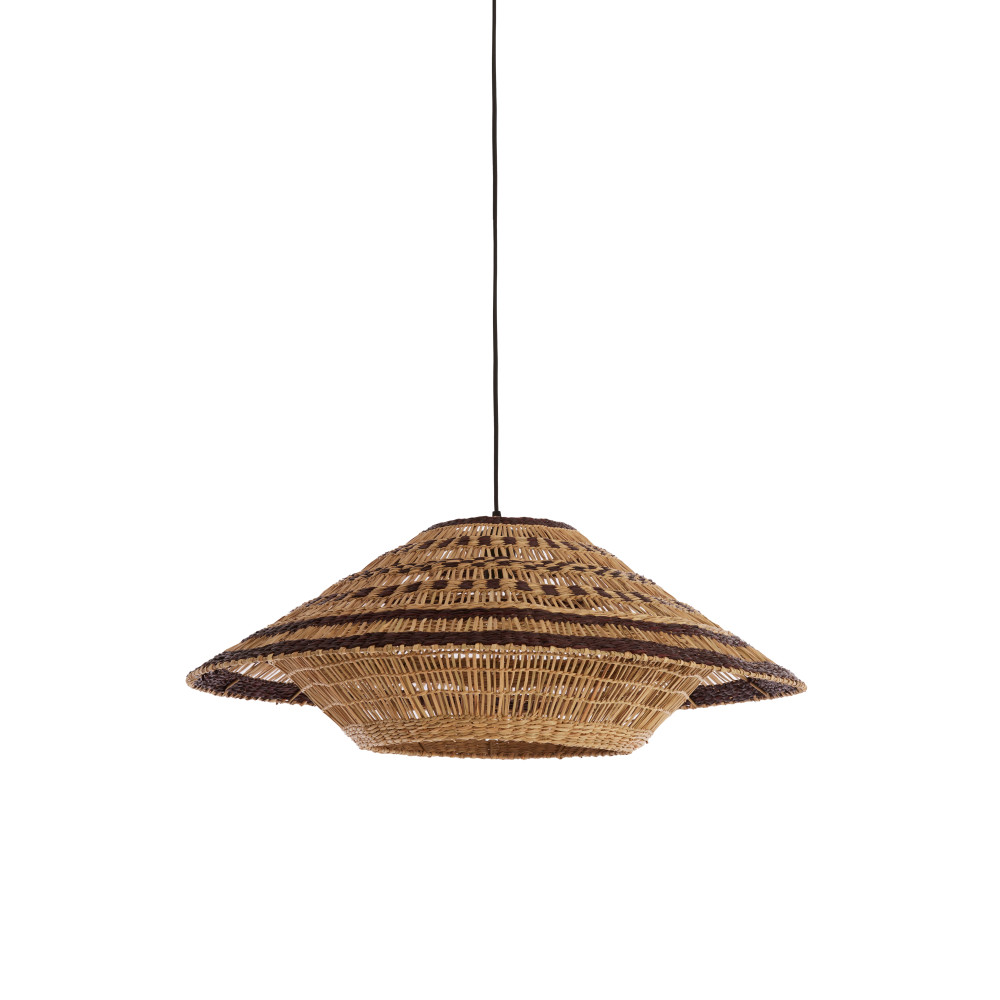 Hanglamp Ø80x30 cm OWANA zeegras naturel+bruin - Afbeelding 7