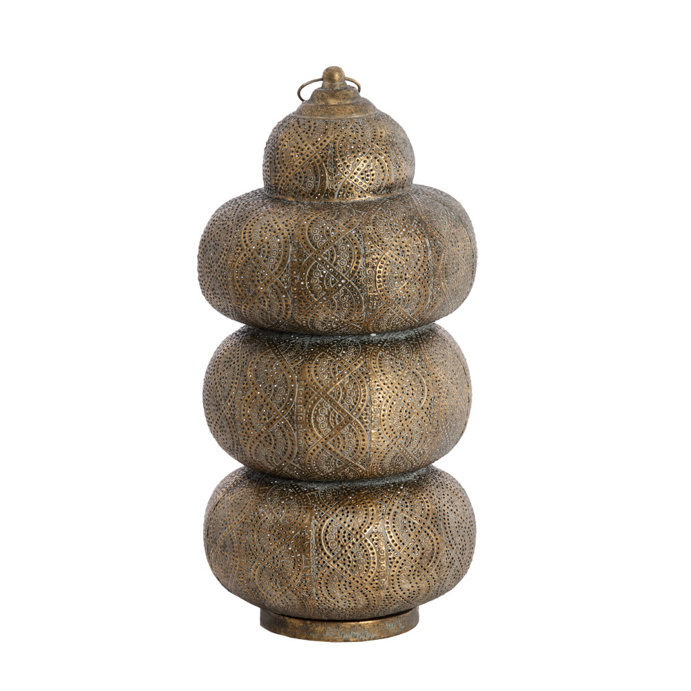 Tafellamp Ø25x52 cm KAITO bruin goud - Afbeelding 6