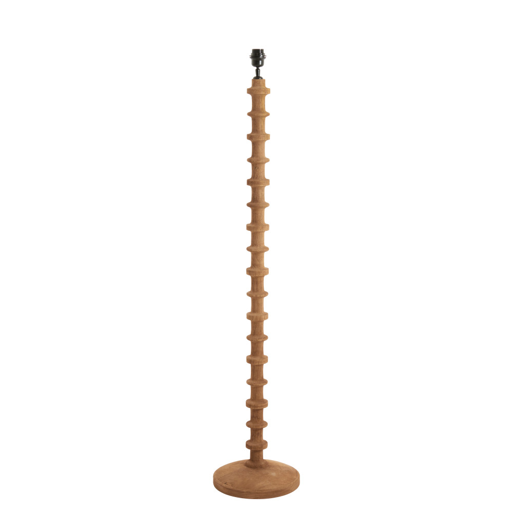 Vloerlamp Ø30x135 cm CECILY hout mat grijs-bruin - Afbeelding 7