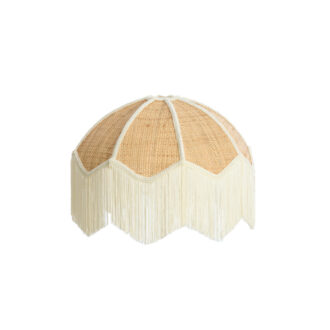Kap Ø45x35,5 cm MALACIA raffia naturel+crème