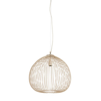 Hanglamp Ø45x45 cm RILANA mat beige