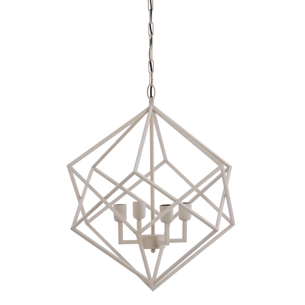 Hanglamp 4L Ø61x68 cm DRIZELLA crème - Afbeelding 8