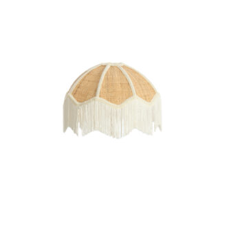 Kap Ø35x26 cm MALACIA raffia naturel+crème