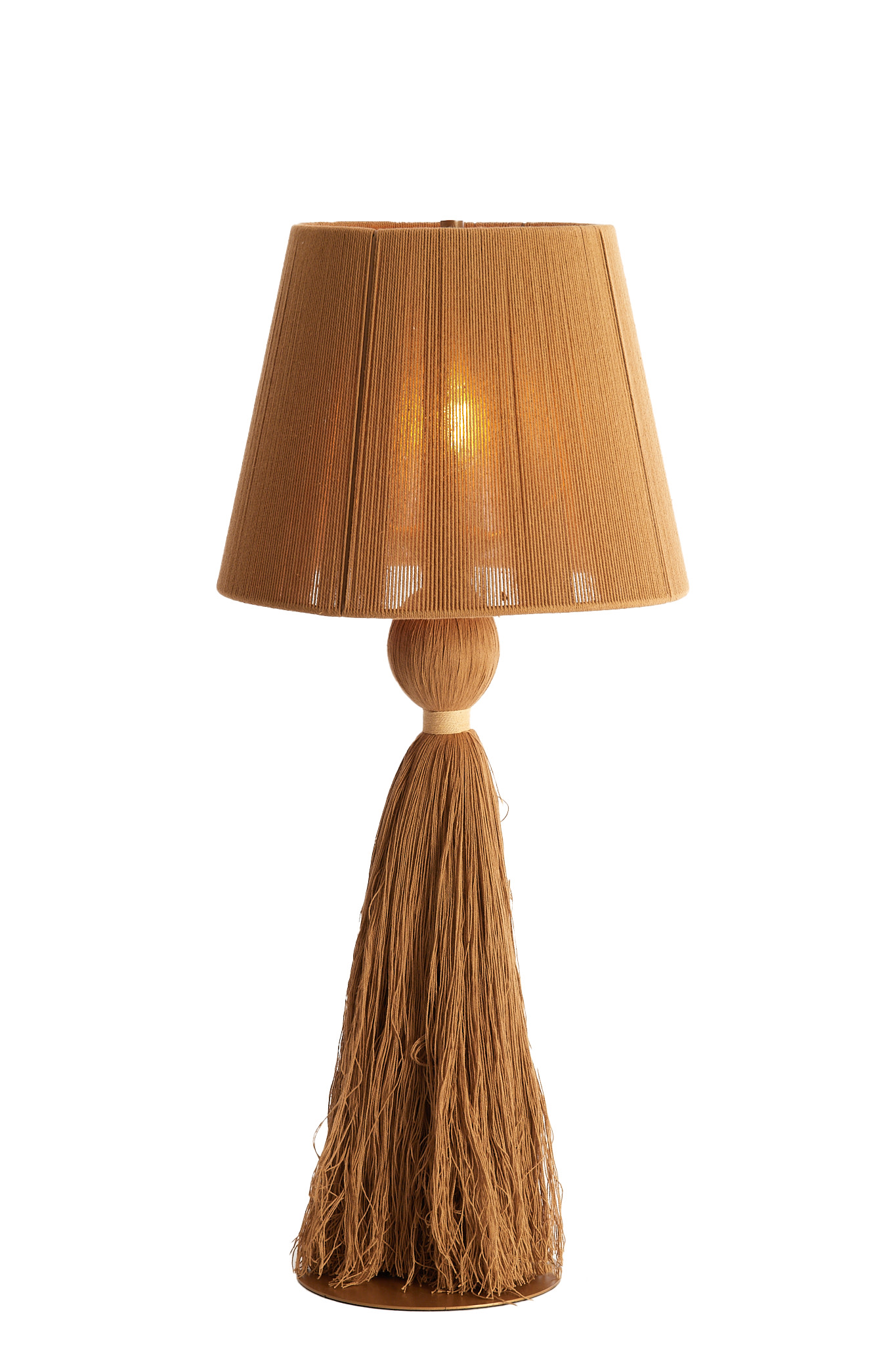 Tafellamp Ø31x58 cm ESPINO okergeel+crème - Afbeelding 19