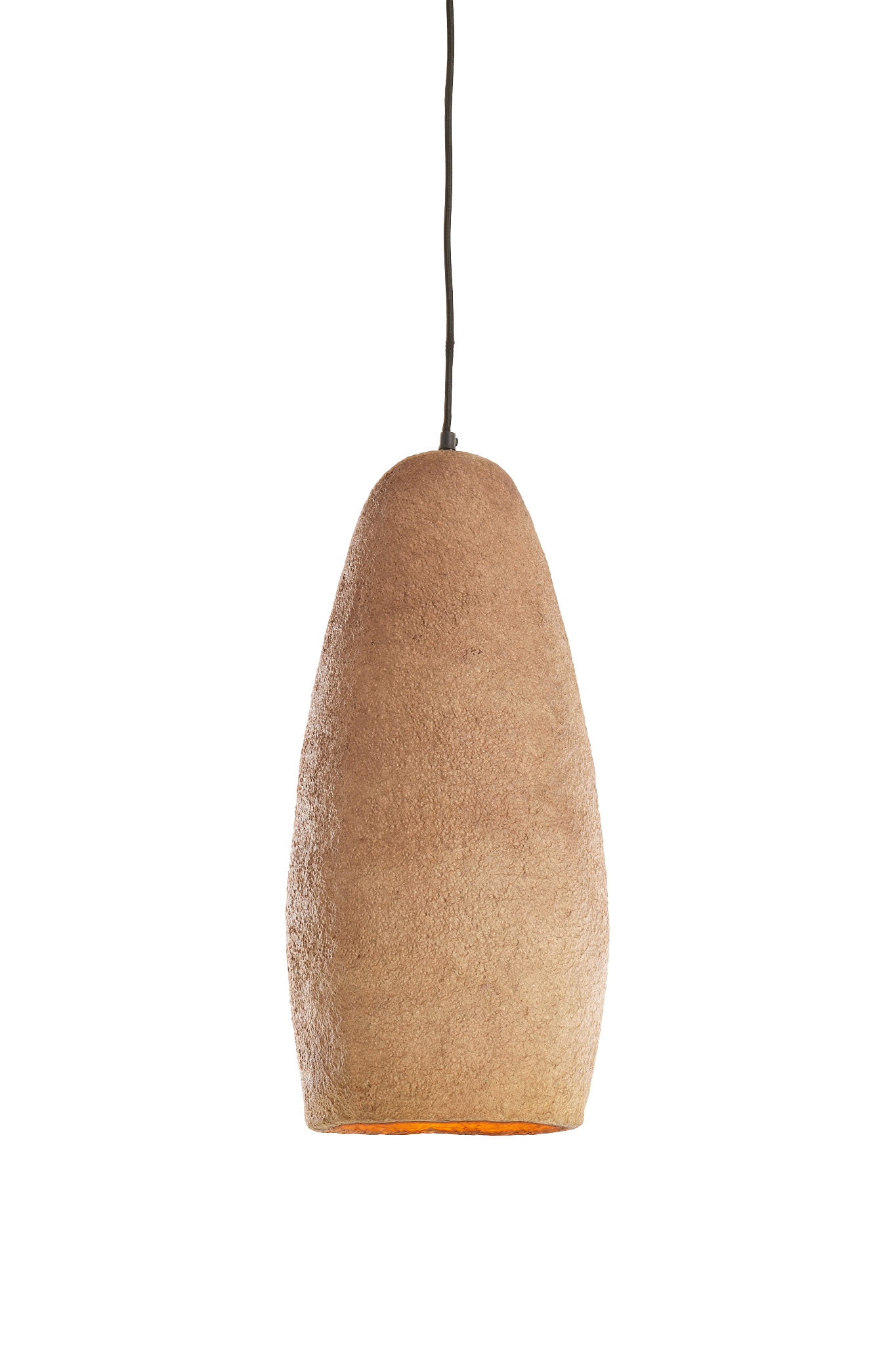 Hanglamp Ø24x48 cm DIVALA antiek donker terra - Afbeelding 11