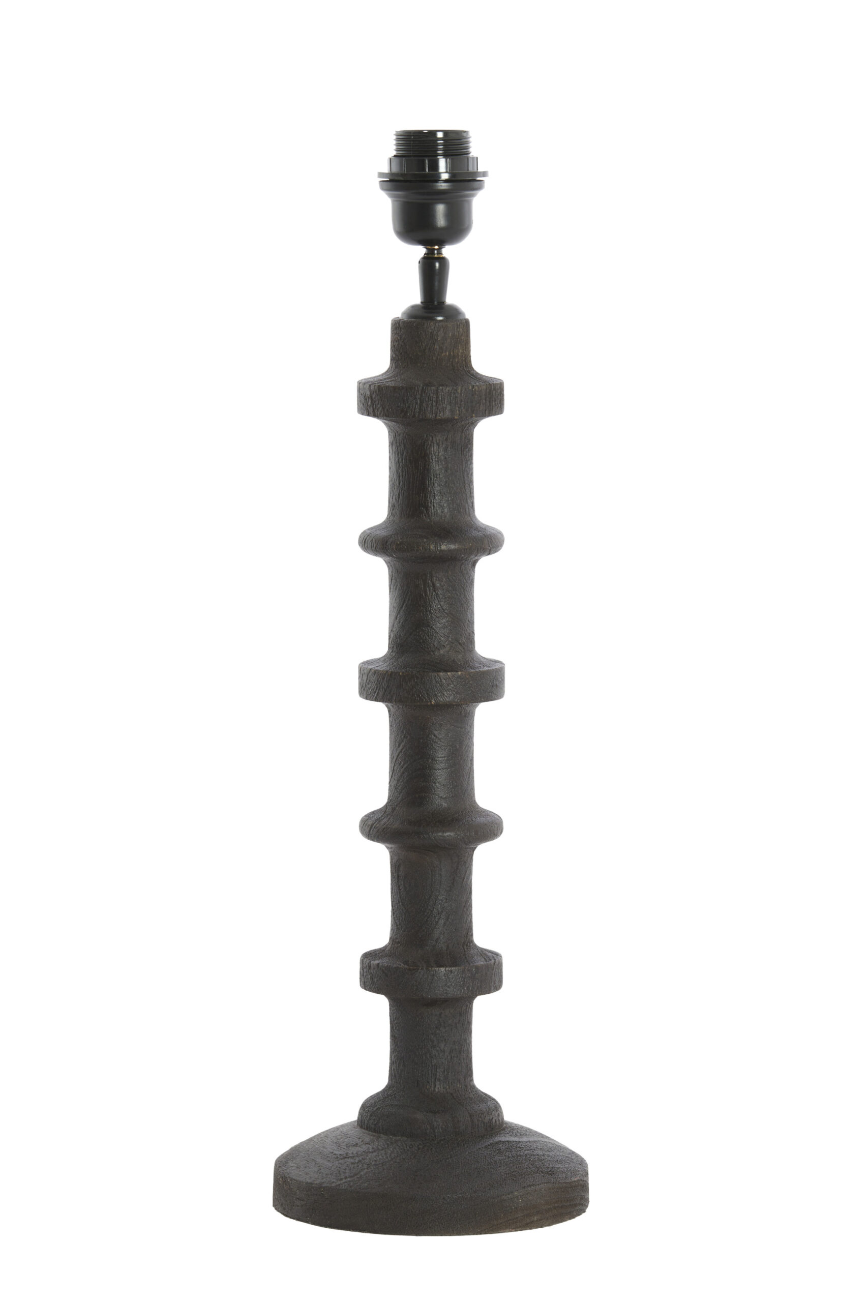 Lampvoet Ø16x45 cm CECILY hout mat donker roodbruin - Afbeelding 10