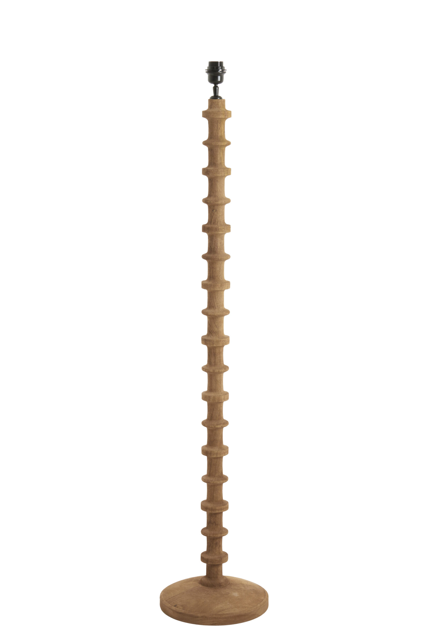 Vloerlamp Ø30x135 cm CECILY hout mat grijs-bruin - Afbeelding 10