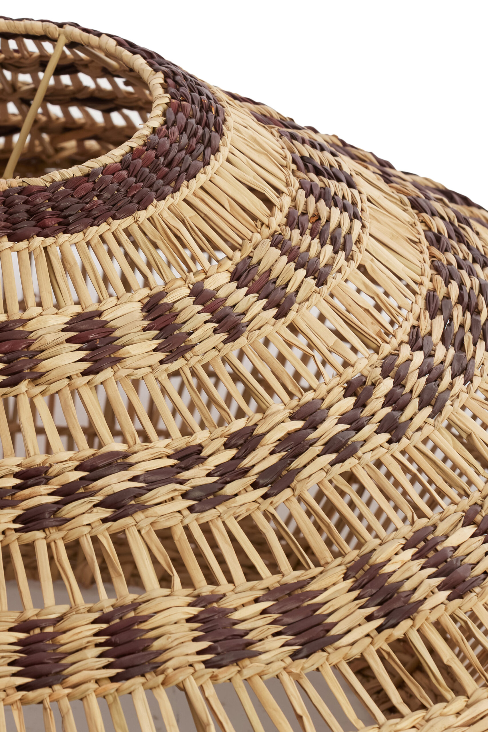 Hanglamp Ø80x30 cm OWANA zeegras naturel+bruin - Afbeelding 12