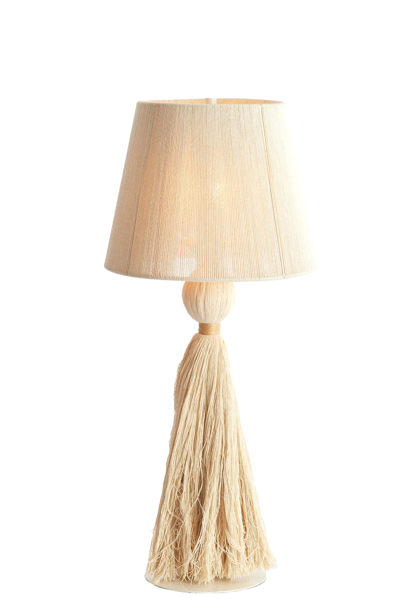 Tafellamp Ø31x70 cm ESPINO crème+naturel - Afbeelding 12