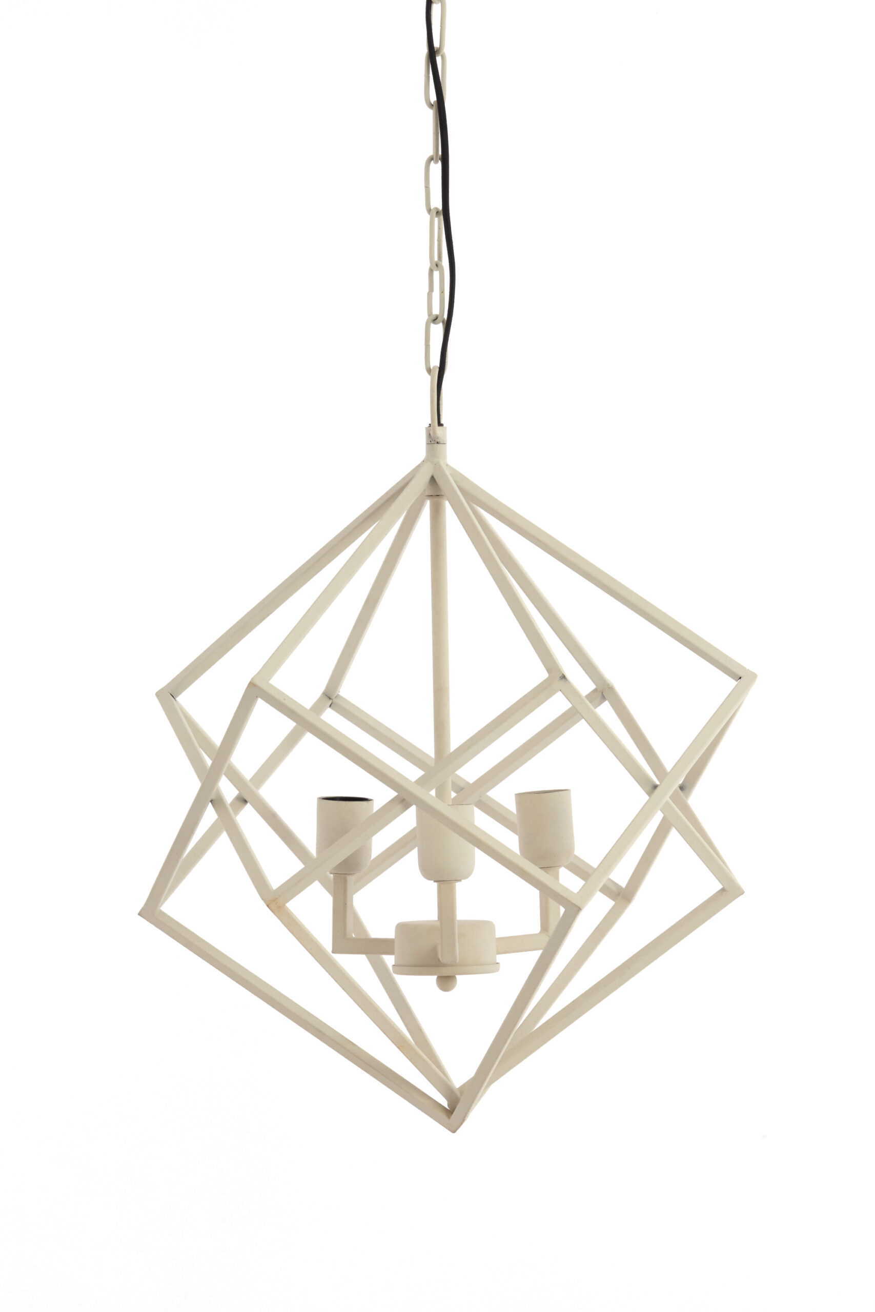 Hanglamp 3L Ø46x56 cm DRIZELLA crème - Afbeelding 12
