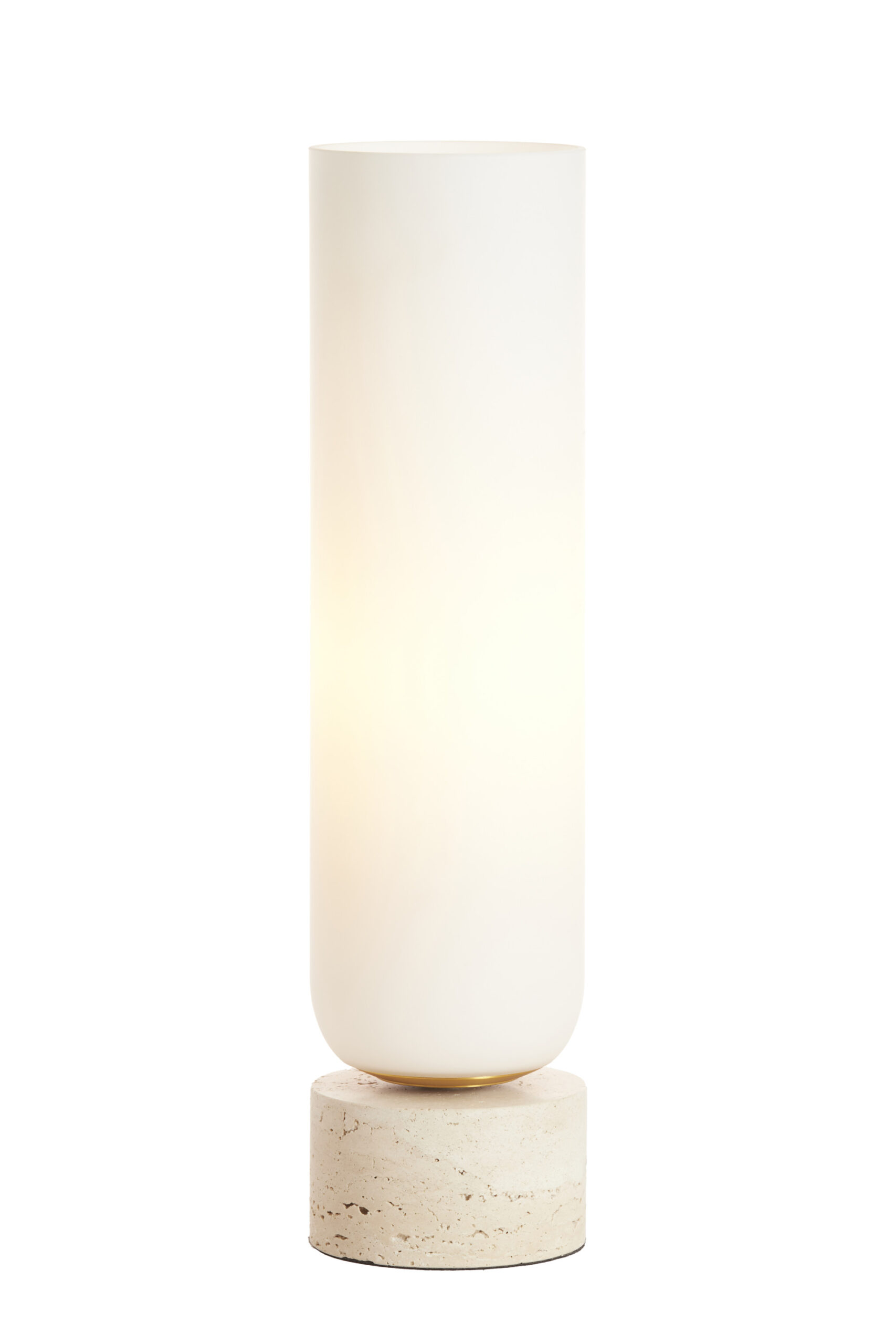 Tafellamp Ø12x47,5 cm RYLANO glas melk+zand+antiek brons - Afbeelding 11
