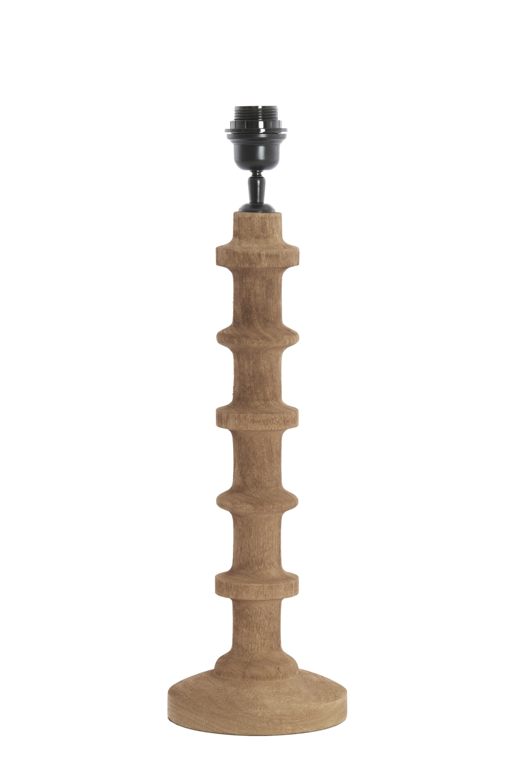 Lampvoet Ø16x45 cm CECILY hout mat grijs-bruin - Afbeelding 10