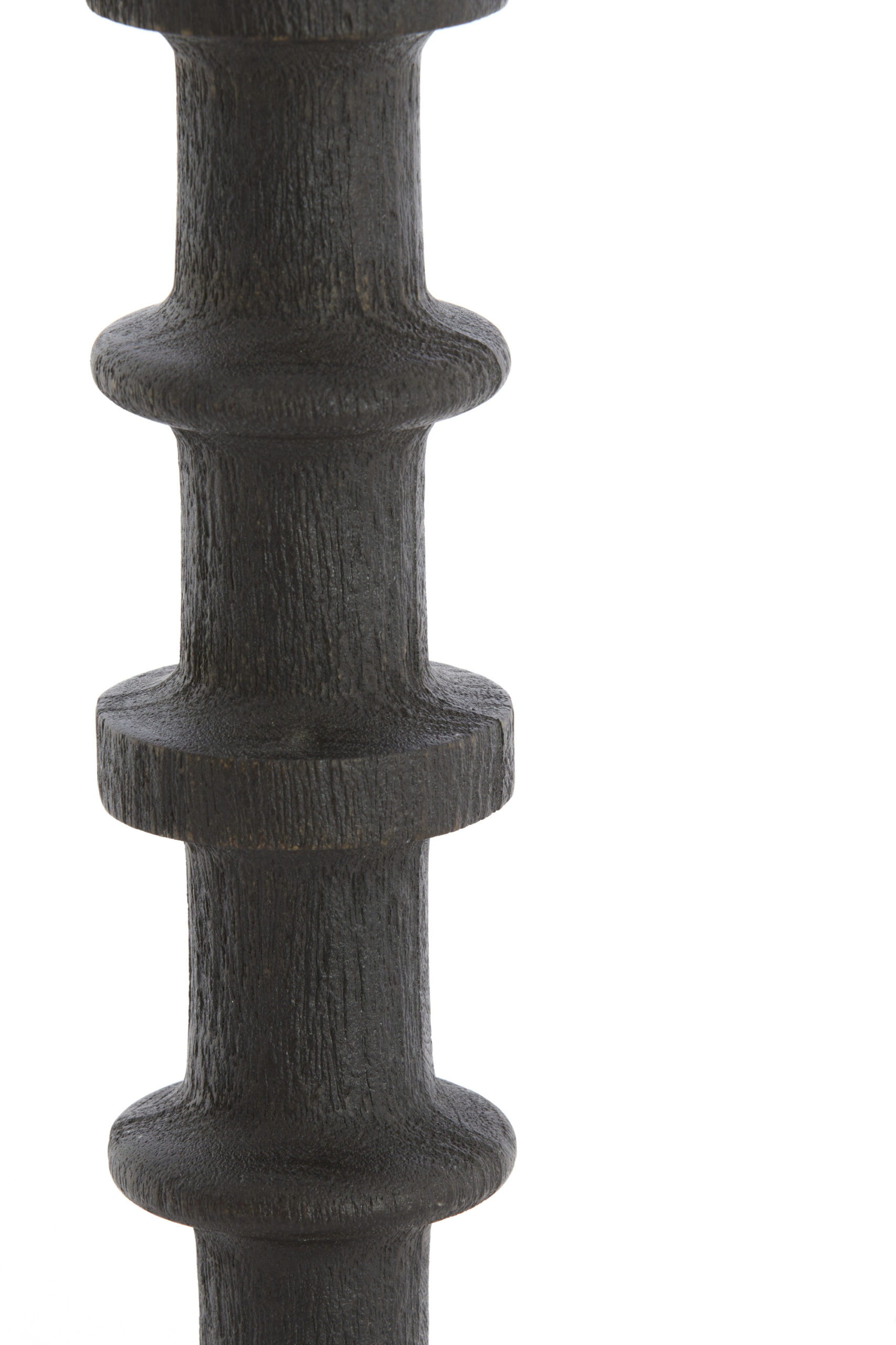 Lampvoet Ø16x45 cm CECILY hout mat donker roodbruin - Afbeelding 12