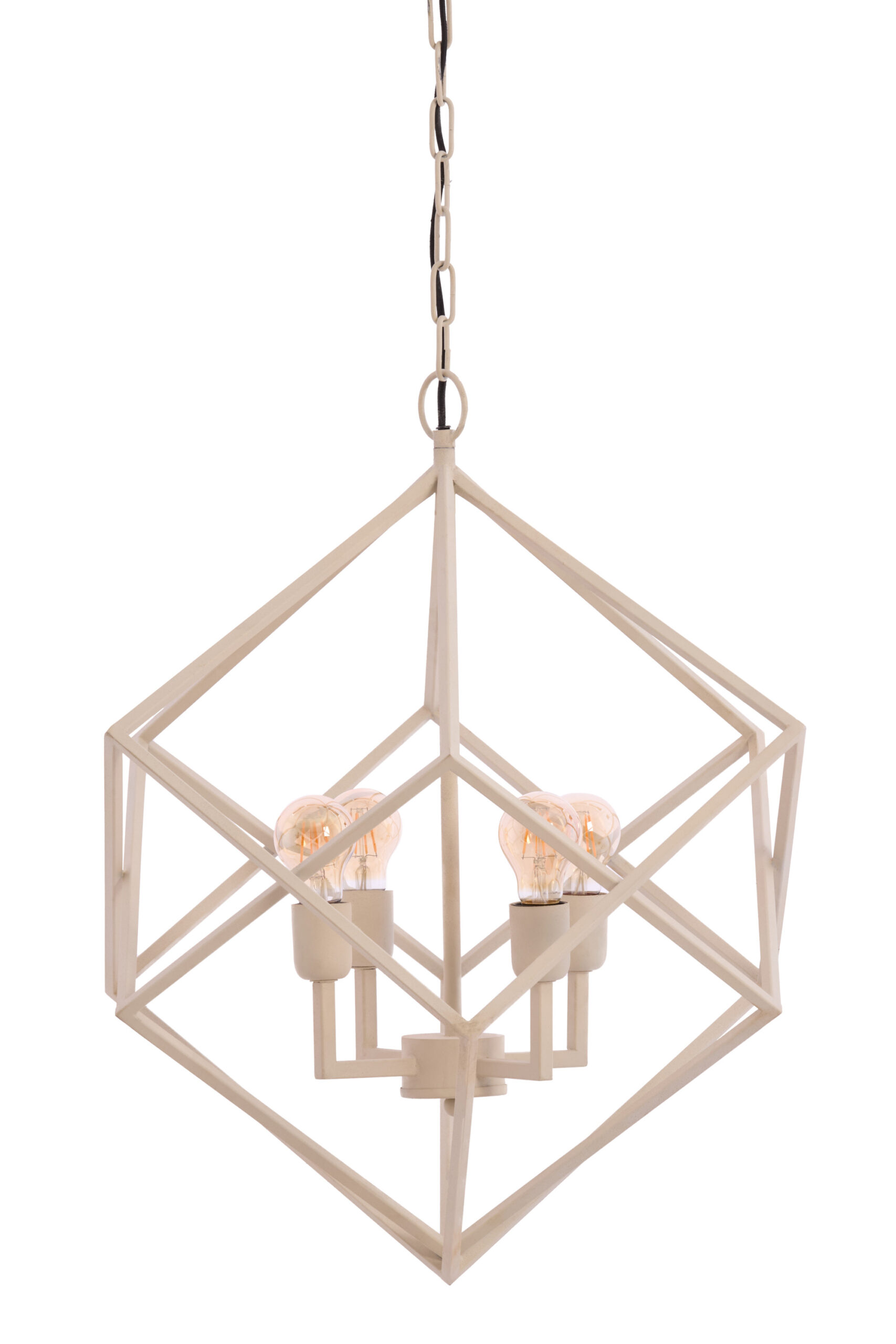 Hanglamp 4L Ø61x68 cm DRIZELLA crème - Afbeelding 12