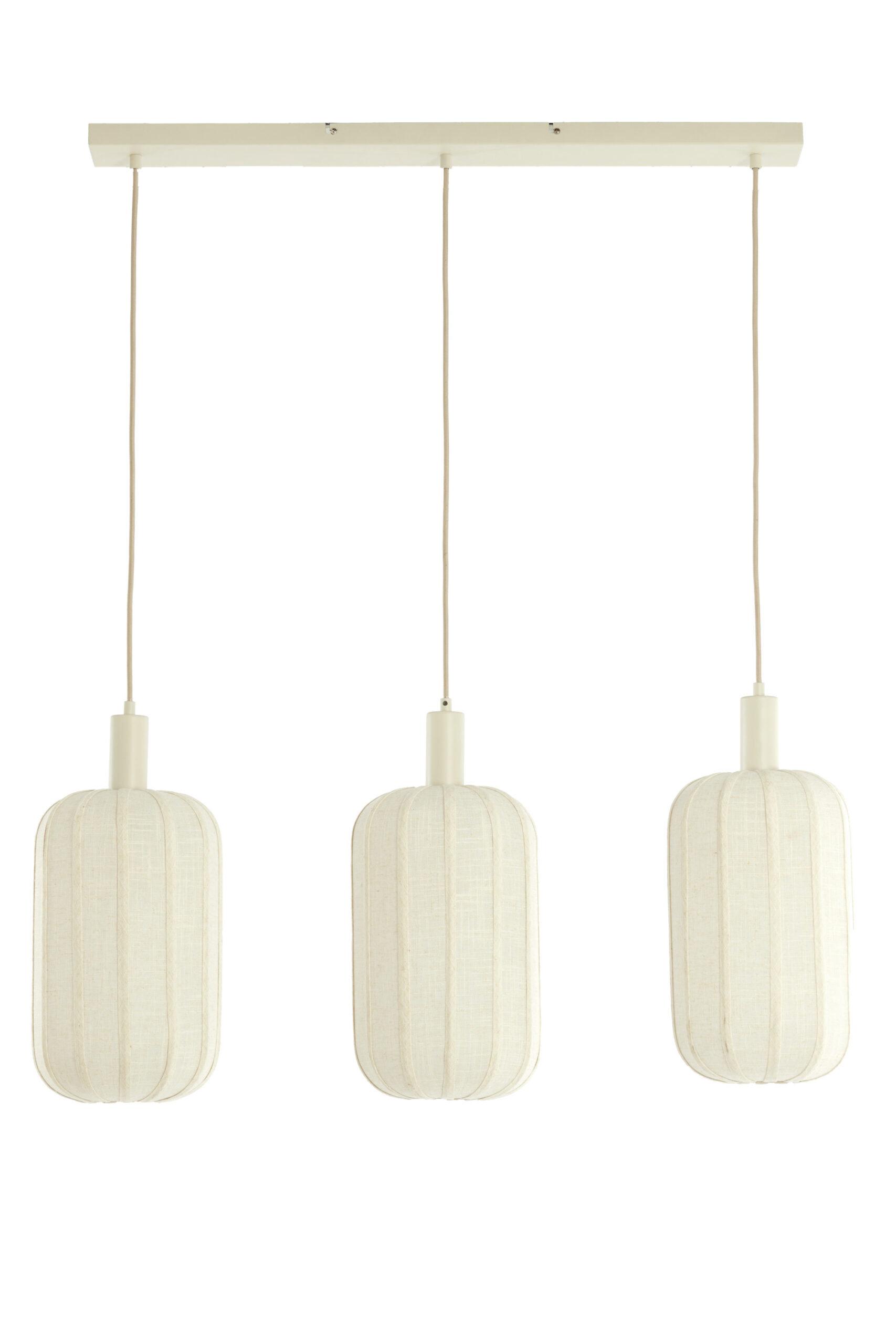 Hanglamp 3L 80x21x34 cm TUFIA linnen crème - Afbeelding 15