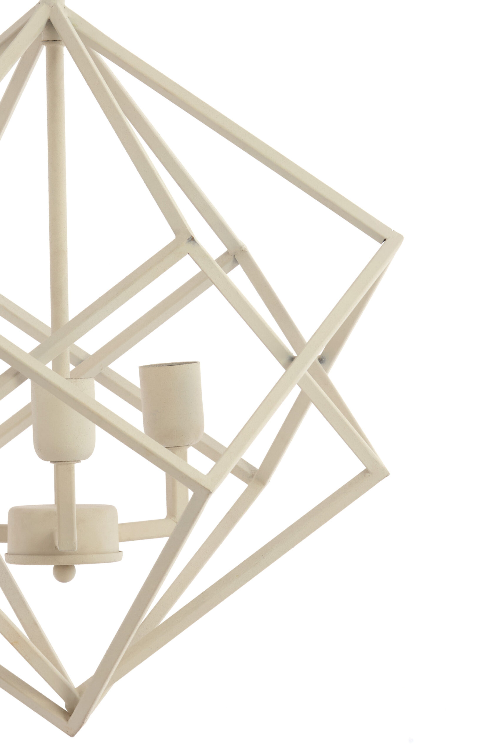 Hanglamp 3L Ø46x56 cm DRIZELLA crème - Afbeelding 13