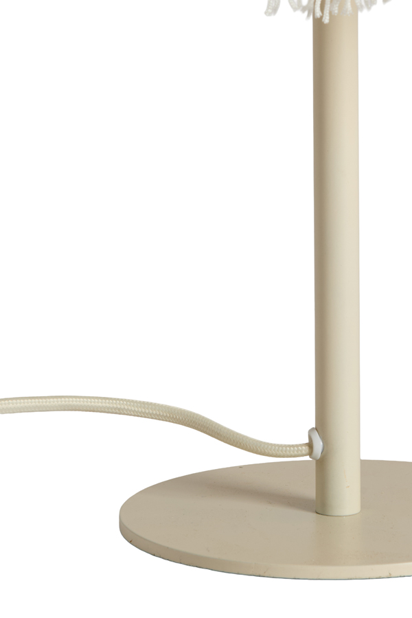 Tafellamp Ø19x40 cm ELYA crème - Afbeelding 12