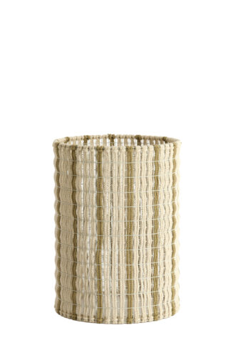 Kap cilinder 31-31-41,5 cm SIMBELIN crème+olijf groen