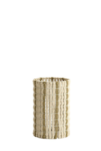Kap cilinder 21-21-31,5 cm SIMBELIN crème+olijf groen