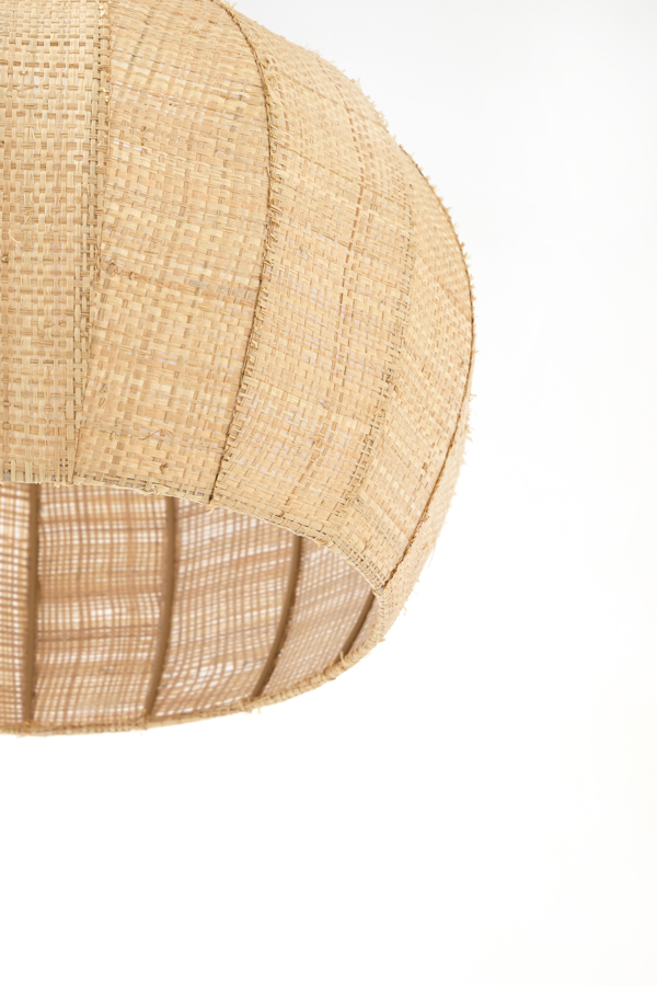 Hanglamp Ø42x27 cm RAFAELLA raffia naturel - Afbeelding 3