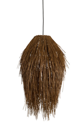 Hanglamp Ø54x74 cm ARISCO rotan donker bruin
