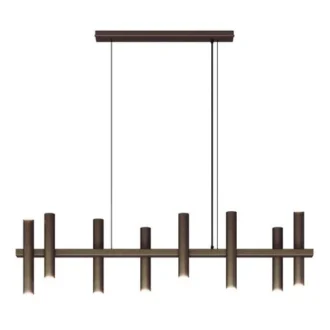Hanglamp Stelvio 10 lichts platinum