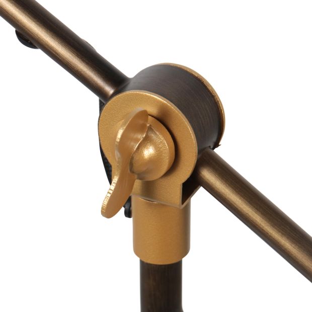 Bronzen stoere tafellamp Nove 1321BR met E27 fitting - Afbeelding 4