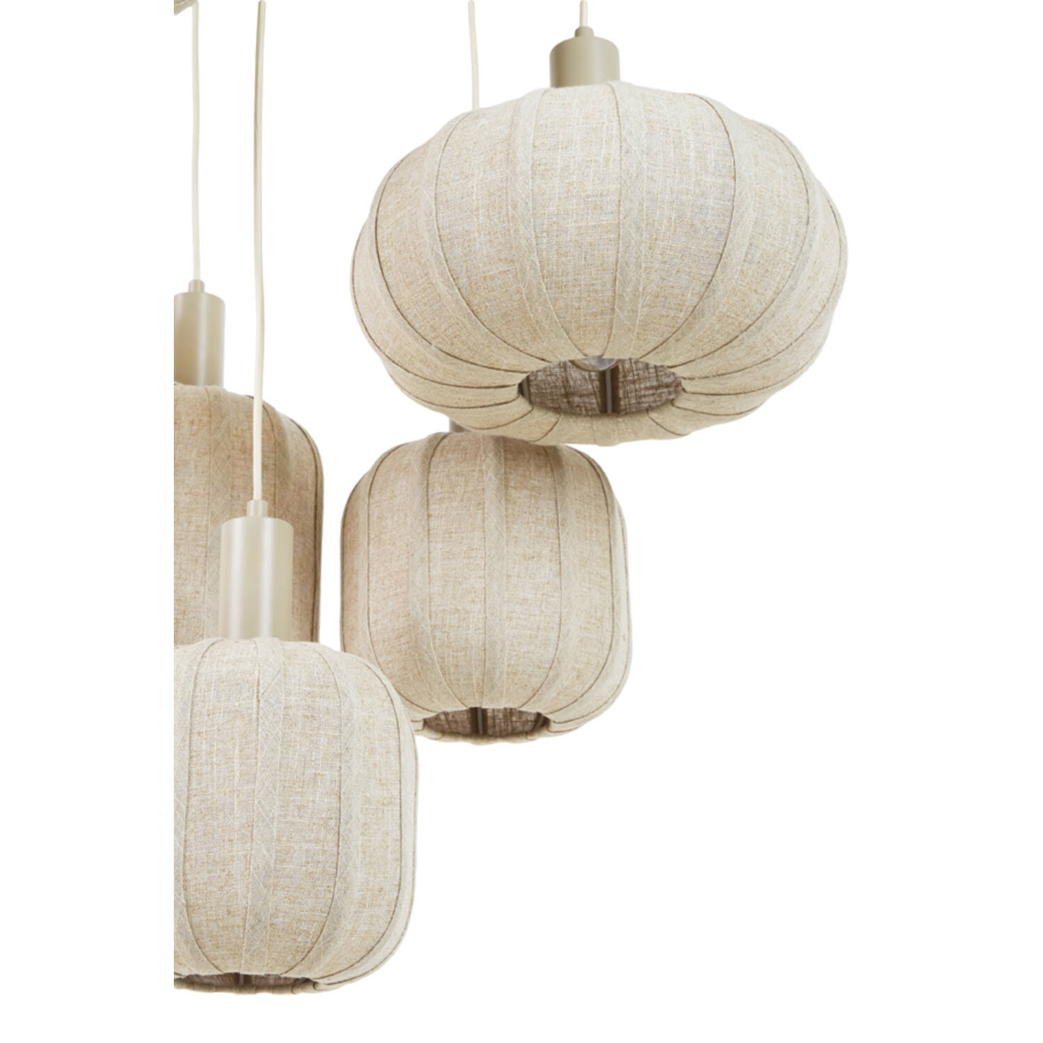 Hanglamp 7L Ø53x104 cm TUFIA linnen naturel - Afbeelding 6