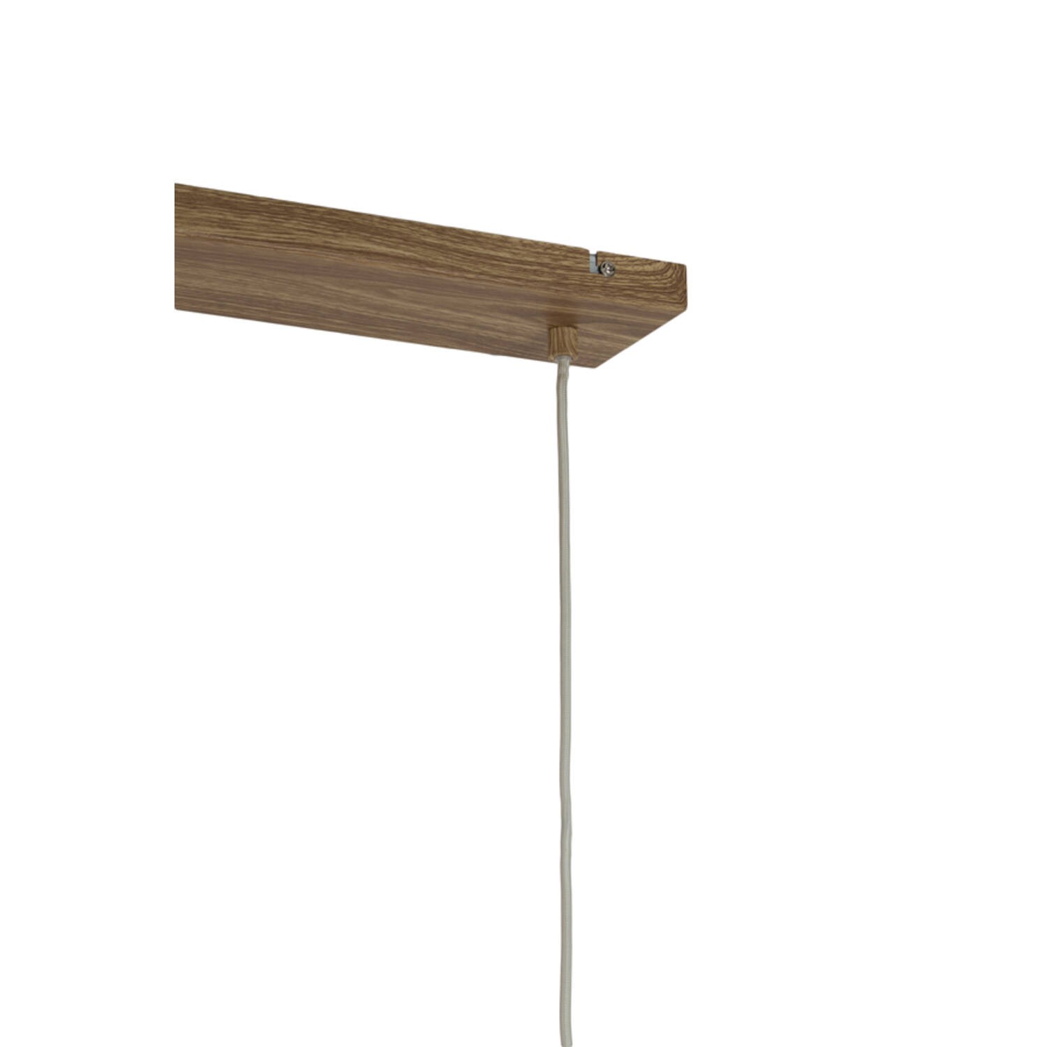 Hanglamp 5L 117x10x27 cm DANIA hout prnt naturel+touw crème - Afbeelding 4