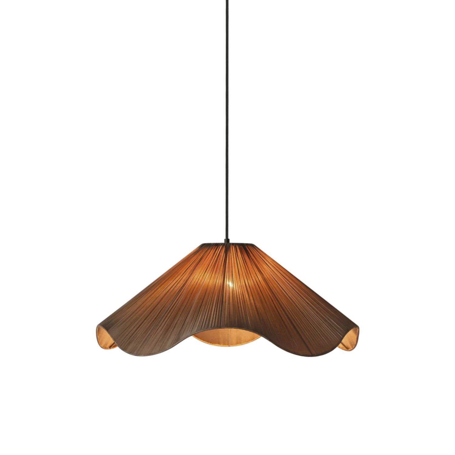 Hanglamp Ø60x25 cm MEALHA brons-bruin
